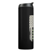 Amerikaanse vlag met Shamrocks voor St Patricks Thermosbeker (Gedraaid links)