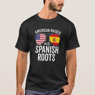 Amerikaanse vlag met Spaanse wortels VS Spanje vla T-shirt