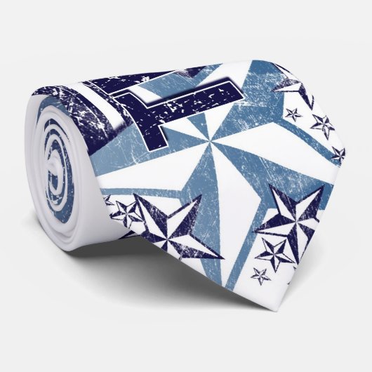  Amerikaanse vlag met Star - Texas Stropdas (Opgerold)