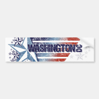  Amerikaanse vlag met Star - Washington D.C. Bumpersticker