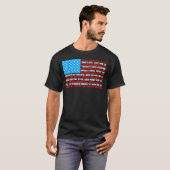Amerikaanse vlag met tekst van het volkslied t-shirt (Voorkant volledig)