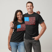 Amerikaanse vlag met tekst van het volkslied t-shirt (Unisex)