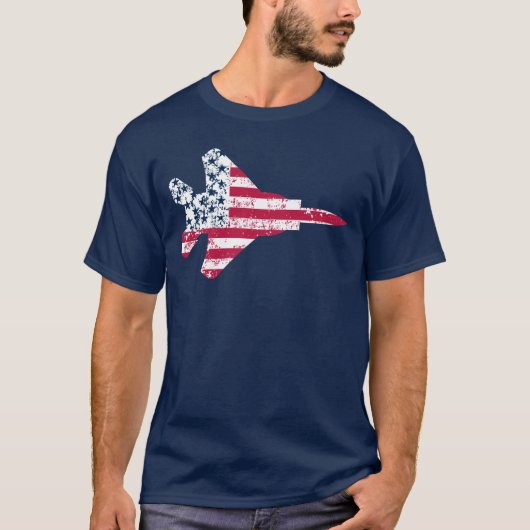  Amerikaanse vlag met vlag T-shirt (Voorkant)