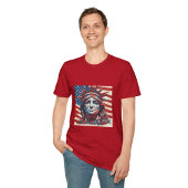 Amerikaanse vlag met Vrijheidsbeeld T-shirt