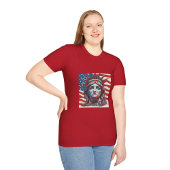 Amerikaanse vlag met Vrijheidsbeeld T-shirt