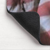 Amerikaanse vlag met wilde paarden muismat (Hoek)