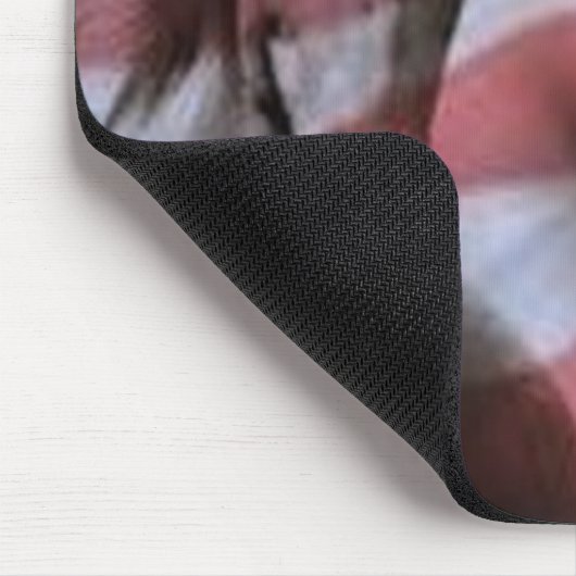 Amerikaanse vlag met wilde paarden muismat (Hoek)