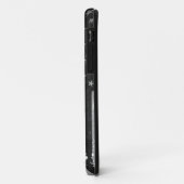 Amerikaanse vlag met zwarte en witte vlag Case-Mate iPhone case (Achterkant/links)
