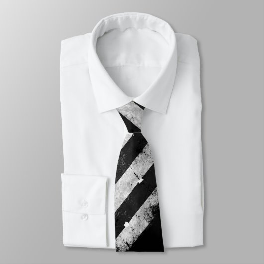 Amerikaanse vlag met zwarte en witte vlag stropdas (Gebonden)