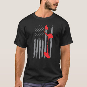 Amerikaanse vlag metaaldetector metaaldetectie t-shirt