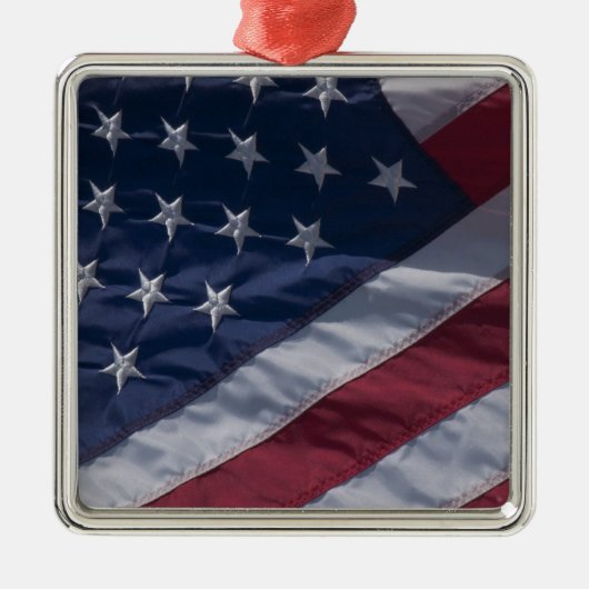 Amerikaanse vlag. metalen ornament (Voorkant)