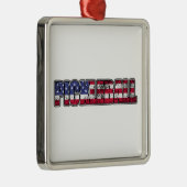 Amerikaanse vlag metalen ornament (Rechts)