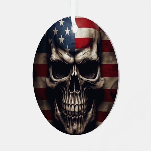 Amerikaanse vlag metalen ornament (Voorkant links)