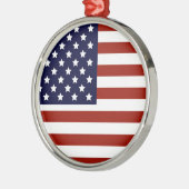 Amerikaanse vlag metalen ornament (Links)