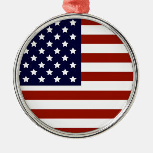 Amerikaanse vlag metalen ornament