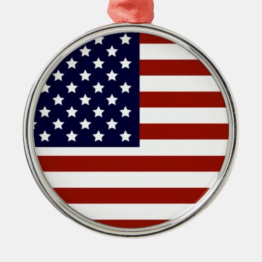 Amerikaanse vlag metalen ornament (Voorkant)
