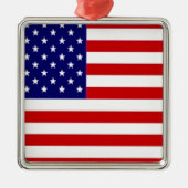 Amerikaanse vlag metalen ornament (Voorkant)