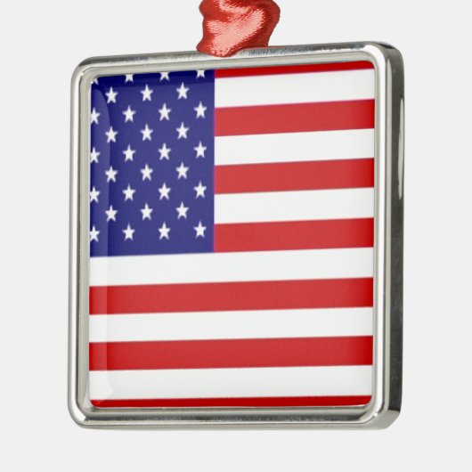 Amerikaanse vlag metalen ornament (Links)