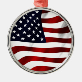 Amerikaanse vlag metalen ornament