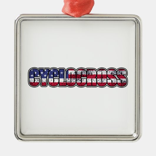 Amerikaanse vlag metalen ornament (Voorkant)