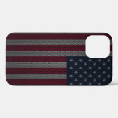 Amerikaanse vlag Metallic Mesh Case-Mate iPhone Case (Achterkant (horizontaal))