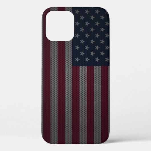 Amerikaanse vlag Metallic Mesh Case-Mate iPhone Case (Achterkant)