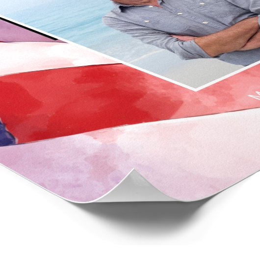 Amerikaanse vlag militair begrafenismonument poster (Hoek)