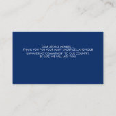 Amerikaanse vlag Militair een soldaat van Soldaat Visitekaartje (Achterkant)
