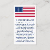Amerikaanse vlag Militair een soldaat van Soldaat Visitekaartje (Voorkant)