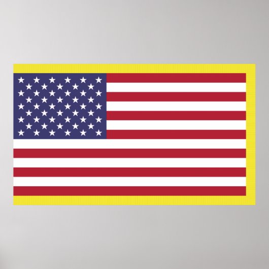 Amerikaanse vlag (militair) poster (Voorkant)