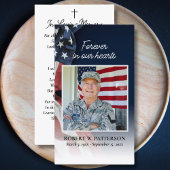 Amerikaanse vlag militaire begrafenis gebed Kaart Visitekaartje