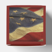 Amerikaanse vlag militaire bruiloft bedankdoosjes (Bovenkant)