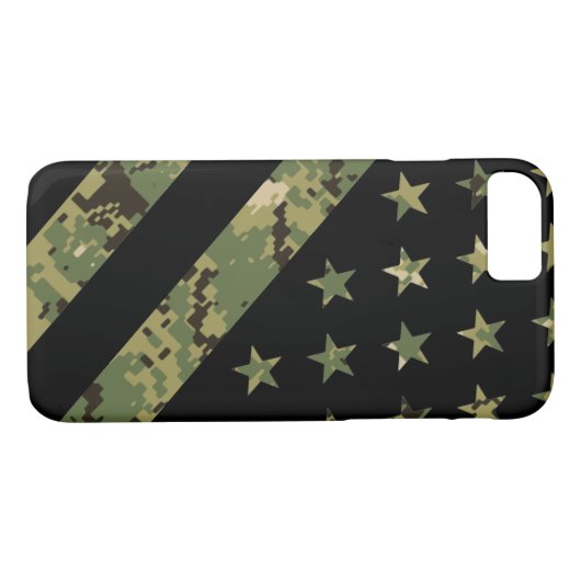 Amerikaanse vlag militaire digitale camouflage Case-Mate iPhone case (Achterkant (Horizontaal))