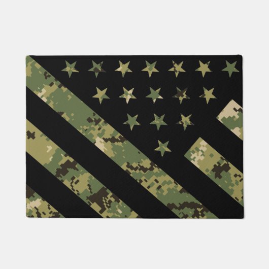 Amerikaanse vlag militaire digitale camouflage deurmat (Voorkant)