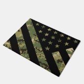 Amerikaanse vlag militaire digitale camouflage deurmat (Schuin)