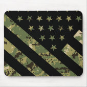 Amerikaanse vlag militaire digitale camouflage muismat (Voorkant)