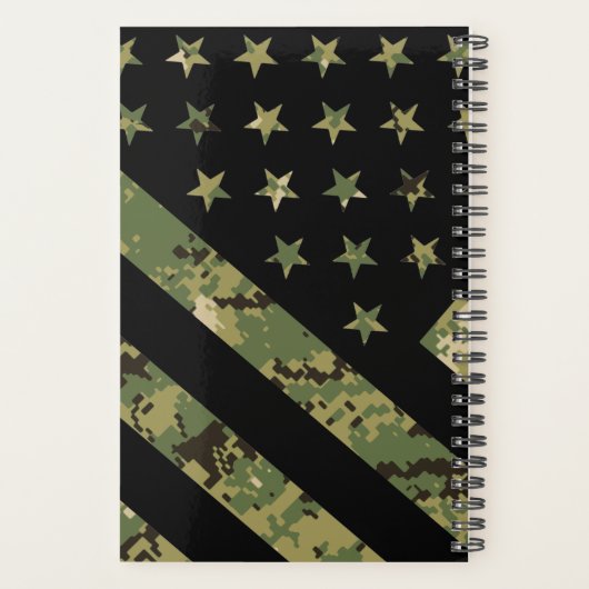 Amerikaanse vlag militaire digitale camouflage planner (Achterkant)