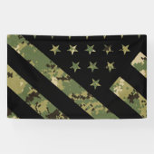 Amerikaanse vlag militaire digitale camouflage spandoek (Horizontaal)
