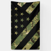 Amerikaanse vlag militaire digitale camouflage spandoek (Verticaal)