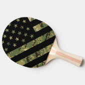 Amerikaanse vlag militaire digitale camouflage tafeltennisbatje (Zijkant)