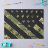 Amerikaanse vlag militaire digitale camouflage tissuepapier (Craft)