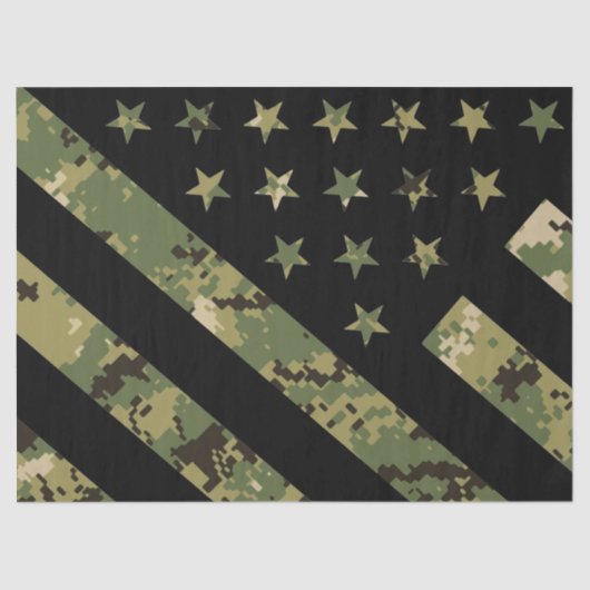 Amerikaanse vlag militaire digitale camouflage tissuepapier (Voorkant)