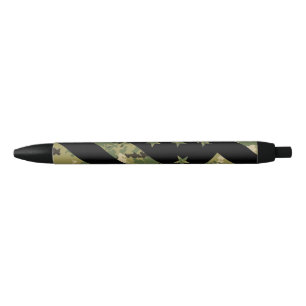 Amerikaanse vlag militaire digitale camouflage zwarte inkt pen