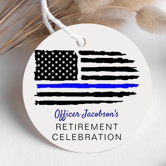 Amerikaanse vlag Militaire Pensioen Bedankjes Labels