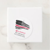 Amerikaanse vlag Militaire Pensioen Bedankjes Labels (In situ)