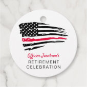 Amerikaanse vlag Militaire Pensioen Bedankjes Labels (Voorkant)