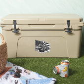 Amerikaanse Vlag Militaire Soldaat Patriottische K Sticker (Koeler)