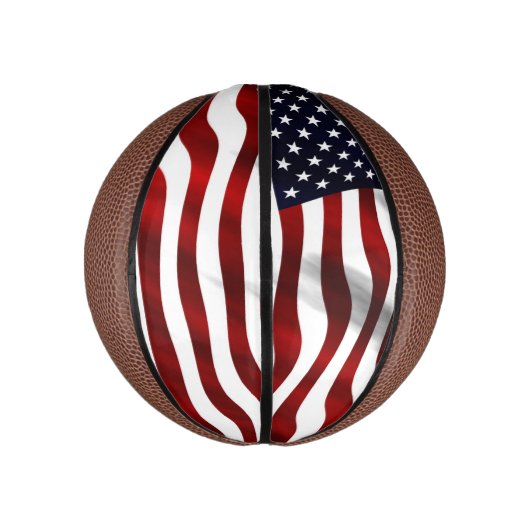 Amerikaanse vlag mini basketbal (Verticaal)