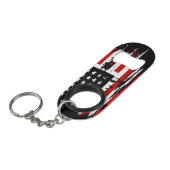 Amerikaanse vlag Mini Flessenopener (Voorkant Gekanteld)