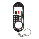 Amerikaanse vlag Mini Flessenopener (Achterkant)